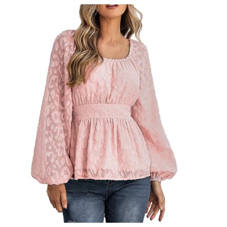 Bospose Women O-Neck Shirt Long Sleeve Crop Top Corset Top Pink Top Women Fashion Casual Solid T-Shirt Tops Blouse Pullover Women S Solid Jacquard Top T-Shirt Top/Shirt S
Bospose Women O-Neck Shirt Long Sleeve Crop Top Corset Top Pink Top Women Fashion Casual Solid T-Shirt Tops Blouse Pullover Women S Solid Jacquard Top T-Shirt Top/Shirt S