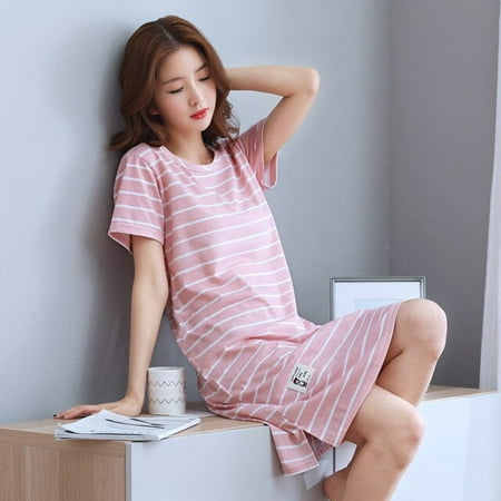 QWZNDZGR Summer Knitted Cotton Women s Sleep Lounge Dress Big Girls Cartoon Sleepwear Nightgowns Sleepshirts Night Shirts Home Fashion
QWZNDZGR Summer Knitted Cotton Women s Sleep Lounge Dress Big Girls Cartoon Sleepwear Nightgowns Sleepshirts Night Shirts Home Fashion