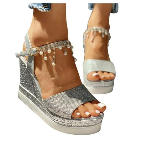 CAICJ98 Womens Shoes Slipper Summer Comfortable Vintage Casual Beach Open Toe Slip on Mules Wedge Sandals Silver
CAICJ98 Womens Shoes Slipper Summer Comfortable Vintage Casual Beach Open Toe Slip on Mules Wedge Sandals Silver