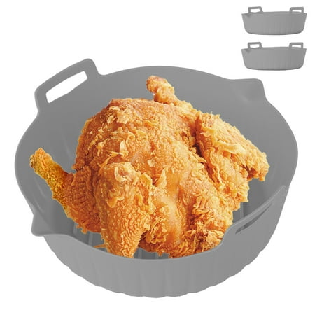 EYMCKLA 2Pcs Air Fryer Silicone Pot with Handle Reusable Air Fryer Liner Heat Resistant Air Fryer Silicone Basket 7.87inch Round Baking Pan Air Fryer Accessories Liners for Air Fryer Oven Microwav
EYMCKLA 2Pcs Air Fryer Silicone Pot with Handle Reusable Air Fryer Liner Heat Resistant Air Fryer Silicone Basket 7.87inch Round Baking Pan Air Fryer Accessories Liners for Air Fryer Oven Microwav