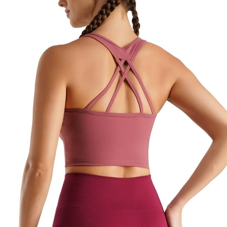 Junlan Women Cross Back Sports Bra Long Cord Plus Chest Pad Yoga Short Top Medium Support Wirefree Workout (Red XL)
Junlan Women Cross Back Sports Bra Long Cord Plus Chest Pad Yoga Short Top Medium Support Wirefree Workout (Red XL)