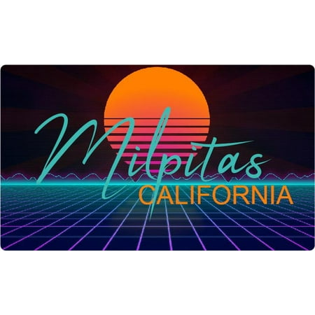 Richmond Virginia 4 X 2.25-Inch Fridge Magnet Retro Neon Design
