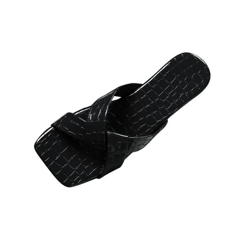 slipper for Women Fashion Summer Women Slippers Flat Cross Strap Open Toe Solid Color Snake Print Casual PU Dress Sandals for Women Black
slipper for Women Fashion Summer Women Slippers Flat Cross Strap Open Toe Solid Color Snake Print Casual PU Dress Sandals for Women Black