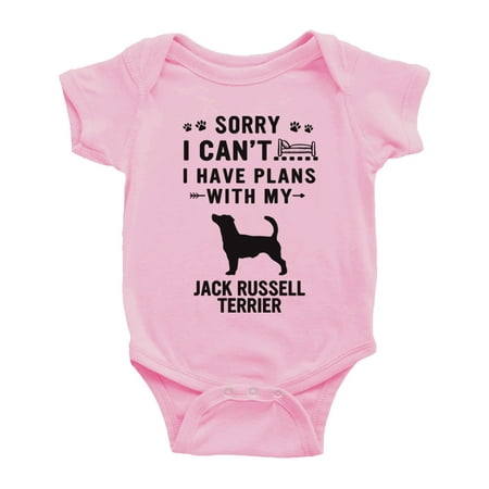 Sorry I Can t I Have Plans With My Jack Russell Terrier Love Pet Dog Funny Baby Bodysuit (Pink 18-24 Months)
Sorry I Can t I Have Plans With My Jack Russell Terrier Love Pet Dog Funny Baby Bodysuit (Pink 18-24 Months)