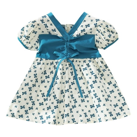 gvdentmEaster Dresses For Baby Girls Girl Print Dress Sleeveless Casual Floral Sundress for Girls Blue 3-6 Months
gvdentmEaster Dresses For Baby Girls Girl Print Dress Sleeveless Casual Floral Sundress for Girls Blue 3-6 Months