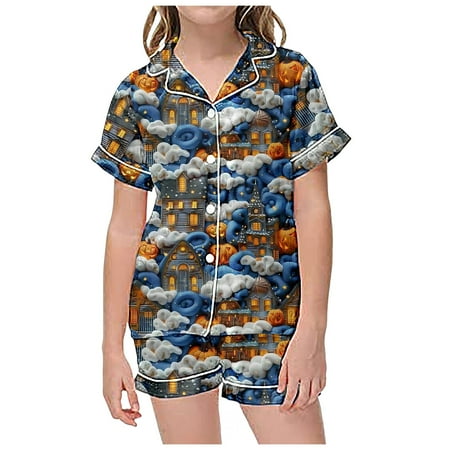 Bjutir Toddler Girls Outfit Set 2 Piece Sets Pajamas For Kids Children Graphic Print Short Sleeve Button Shirt Shorts Pajama Set Gray 10-11 Years
Bjutir Toddler Girls Outfit Set 2 Piece Sets Pajamas For Kids Children Graphic Print Short Sleeve Button Shirt Shorts Pajama Set Gray 10-11 Years