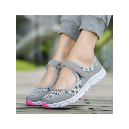 Crocowalk Mary Jane Shoes Women Flats Casual Breathable Sneakers Non Slip for Elderly Ladies Light Gray US 11
Crocowalk Mary Jane Shoes Women Flats Casual Breathable Sneakers Non Slip for Elderly Ladies Light Gray US 11