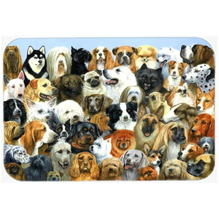 Fifty One Dogs Glass Large Cutting Board