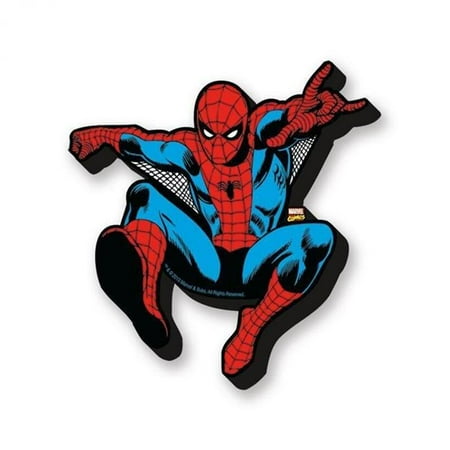 Spider-Man 847438 Marvel Comics Retro Spider-Man Swinging Cut-Out Magnet