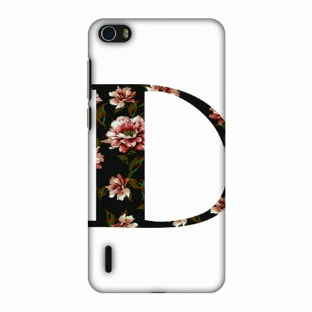 Huawei Honor 6 Case, Premium Handcrafted Designer Hard Snap on Shell Case ShockProof Back Cover for Huawei Honor 6 - Floral Fill- D