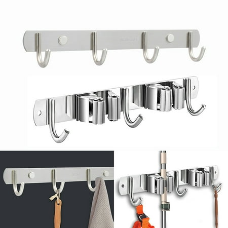 SNNROO 2PCS Home Bathroom Sundries Storage Rack Kit -- 1*Broom and Mop Holder Wall Mounted 1*Wall-Mounted Coat Rack
SNNROO 2PCS Home Bathroom Sundries Storage Rack Kit -- 1*Broom and Mop Holder Wall Mounted 1*Wall-Mounted Coat Rack