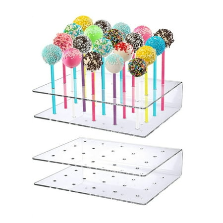 Zhaomeidaxi 2Pcs/Set Cake Pop Display Stand 20 Holes Clear Acrylic Cake Pop Stand Lollipop Stand Holder Display for Weddings Baby Showers Birthday Party Candy Decorative
Zhaomeidaxi 2Pcs/Set Cake Pop Display Stand 20 Holes Clear Acrylic Cake Pop Stand Lollipop Stand Holder Display for Weddings Baby Showers Birthday Party Candy Decorative