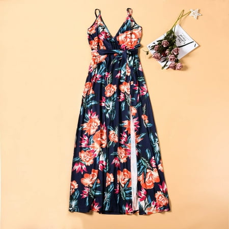Juebong Holiday Pajama PJs Sets Parent-child Summer Fashion Flowers Leaf Print Beach Suspenders Dress Mother-daughter Parent-child Suit Mom Navy Mom L
Juebong Holiday Pajama PJs Sets Parent-child Summer Fashion Flowers Leaf Print Beach Suspenders Dress Mother-daughter Parent-child Suit Mom Navy Mom L