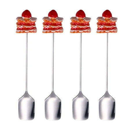 4Pcs Kids Dinnerware Teaspoon Cute Cartoon Stirring Spoon Cutlery Set Stainless Steel Cake Shaped Spoon Fork SILVER-SPOON
4Pcs Kids Dinnerware Teaspoon Cute Cartoon Stirring Spoon Cutlery Set Stainless Steel Cake Shaped Spoon Fork SILVER-SPOON