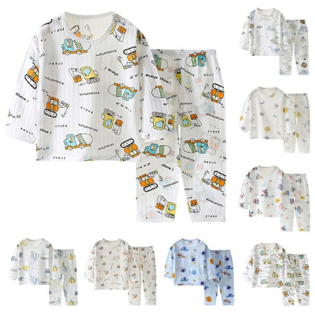 Elainilye Fashion Summer Toddler Clothes Set Short Sleeve Casual Loungewear Thin Air-conditioned Clothing Home Clothes Sizes 12M-13T
Elainilye Fashion Summer Toddler Clothes Set Short Sleeve Casual Loungewear Thin Air-conditioned Clothing Home Clothes Sizes 12M-13T