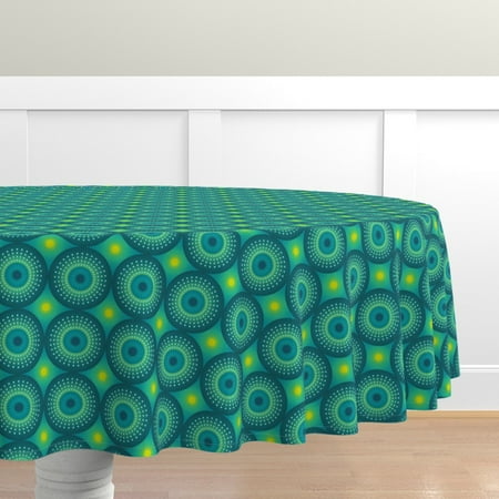 Cotton Sateen Tablecloth 90 Round - Mid Century Cocktail Chartreuse Teal Star Retro Aqua Sun 1950S Print Custom Table Linens by Spoonflower
Cotton Sateen Tablecloth 90 Round - Mid Century Cocktail Chartreuse Teal Star Retro Aqua Sun 1950S Print Custom Table Linens by Spoonflower
