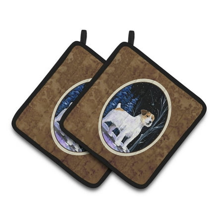 Carolines Treasures SS8388PTHD Starry Night Jack Russell Terrier Pair of Pot Holders 7.5HX7.5W multicolor
Carolines Treasures SS8388PTHD Starry Night Jack Russell Terrier Pair of Pot Holders 7.5HX7.5W multicolor