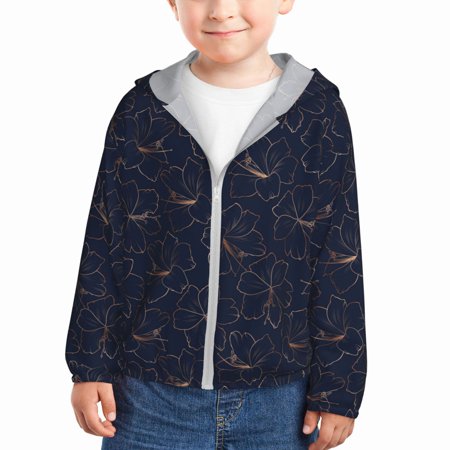 Ocsxa Copper-Gold Gloss Outline Lily Flower Print Kids Active Zipper Sun Protection Jacket Boys Girls Hooded Cooling Shirt-4 Years
Ocsxa Copper-Gold Gloss Outline Lily Flower Print Kids Active Zipper Sun Protection Jacket Boys Girls Hooded Cooling Shirt-4 Years