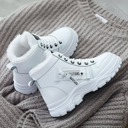Women‘s Casual High Top Shoes Winter Plush Lined Warm Shoes Thick Soled Lace-up Sports Shoes
Women‘s Casual High Top Shoes Winter Plush Lined Warm Shoes Thick Soled Lace-up Sports Shoes