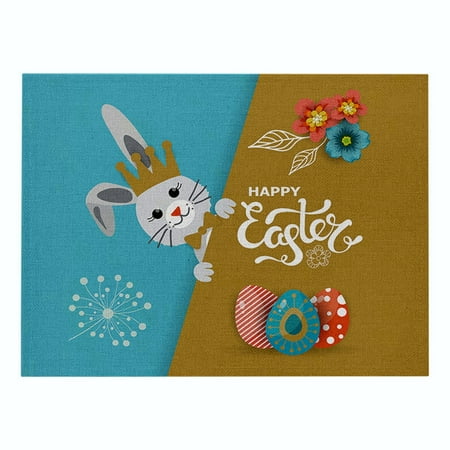 Easter Placemat Cartoon Rabbit Placemat Cute Rabbit Placemat Anti Scalding Table Decoration
Easter Placemat Cartoon Rabbit Placemat Cute Rabbit Placemat Anti Scalding Table Decoration