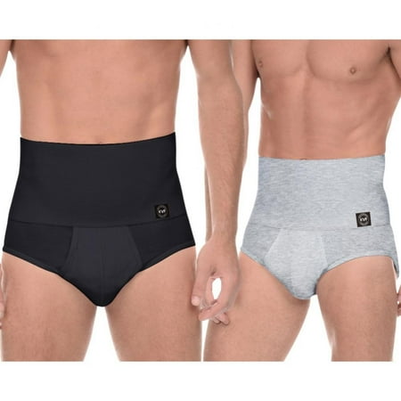 Pretty Comy Men s Briefs High-waisted Cotton Stretch Underwear 2-Pack XL