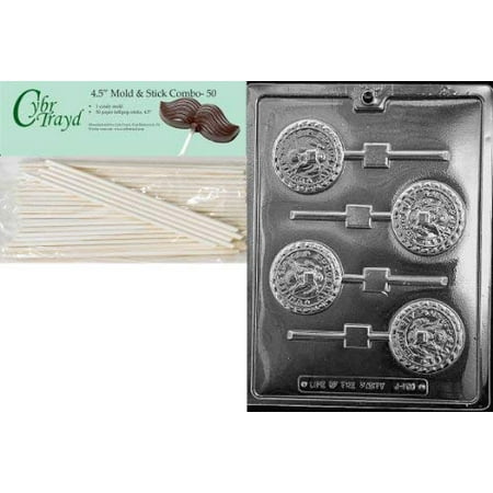Cybrtrayd 45St50-J104 Air Force Pop Jobs Chocolate Candy Mold with 50 Lollipop Sticks 4.5-Inch
Cybrtrayd 45St50-J104 Air Force Pop Jobs Chocolate Candy Mold with 50 Lollipop Sticks 4.5-Inch