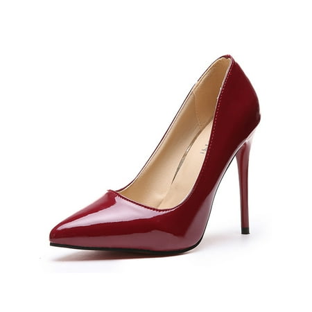 Rotosw Womens Pumps Stiletto High Heels Slip On Dress Shoes Comfort Pointed Toe Formal Lightweight Wine Red 6
Rotosw Womens Pumps Stiletto High Heels Slip On Dress Shoes Comfort Pointed Toe Formal Lightweight Wine Red 6