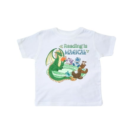 Inktastic Reading is Magical Dragon Green Dragon with Book Gift Toddler Boy or Toddler Girl T-Shirt
Inktastic Reading is Magical Dragon Green Dragon with Book Gift Toddler Boy or Toddler Girl T-Shirt