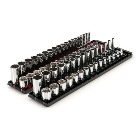 TEKTON 3/8 Inch Drive 12-Point Socket Set with Rails 68-Piece (1/4-1 in. 6-24 mm) | SHD91221
TEKTON 3/8 Inch Drive 12-Point Socket Set with Rails 68-Piece (1/4-1 in. 6-24 mm) | SHD91221