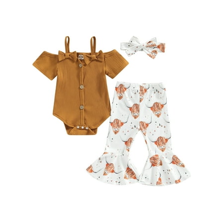 Newborn Baby Girl Clothes Summer Jumpsuit Set Short Sleeve Off Shoulder Romper Leopard Flare Pants Bow Headband
Newborn Baby Girl Clothes Summer Jumpsuit Set Short Sleeve Off Shoulder Romper Leopard Flare Pants Bow Headband