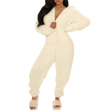Spring hue Women Plush Fleece Romper Jumpsuit Cartoon Animal Ears Sleepwear Pajama
Spring hue Women Plush Fleece Romper Jumpsuit Cartoon Animal Ears Sleepwear Pajama