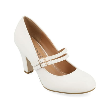 JOURNEE COLLECTION White Mary Jane Adjustable Strap Cushioned Windy Round Toe Platform Buckle Pumps 10 M
JOURNEE COLLECTION White Mary Jane Adjustable Strap Cushioned Windy Round Toe Platform Buckle Pumps 10 M