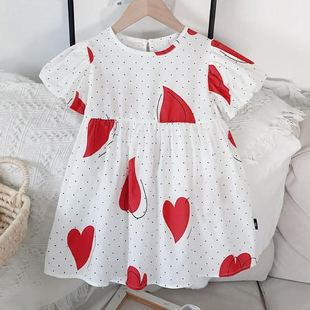 Korean Girls Polka Dot Casual Dresses Fashion Baby Puff Sleeve Love Princess Casual Tutu Dress For Kids Girls Clothes Summer
Korean Girls Polka Dot Casual Dresses Fashion Baby Puff Sleeve Love Princess Casual Tutu Dress For Kids Girls Clothes Summer
