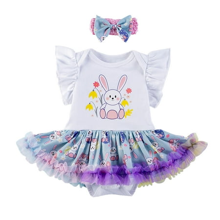 Girls Short Sleeve Easter Cartoon Rabbit Prints Romper Bodysuit Mesh Tulle Skirt Outfits Baby Halloween Outfit Boys Baby Clothes Winter Newborn Girl Clothes
Girls Short Sleeve Easter Cartoon Rabbit Prints Romper Bodysuit Mesh Tulle Skirt Outfits Baby Halloween Outfit Boys Baby Clothes Winter Newborn Girl Clothes