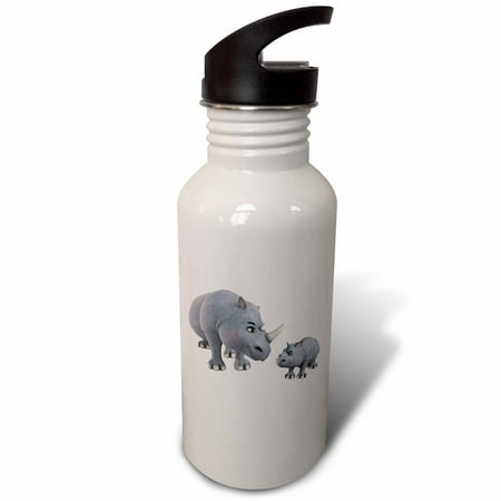A cartoon rhino mother and son playing together 21 oz Sports Water Bottle wb-181009-1
A cartoon rhino mother and son playing together 21 oz Sports Water Bottle wb-181009-1