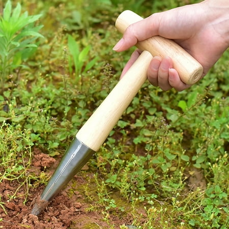 Hesroicy Hole Puncher Portable Lightweight Effective Stainless Steel Gardening Wood Handle Hole Puncher for Home
Hesroicy Hole Puncher Portable Lightweight Effective Stainless Steel Gardening Wood Handle Hole Puncher for Home