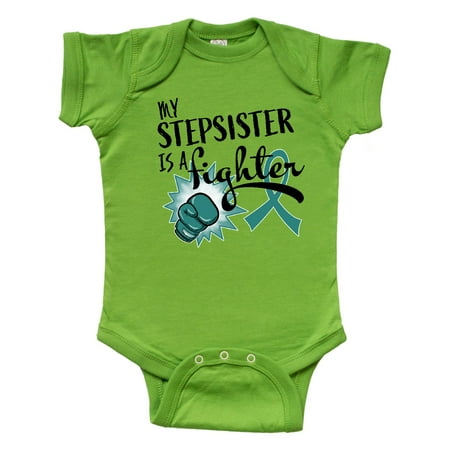Inktastic Ovarian Cancer Awareness My Stepsister is a Fighter Gift Baby Boy or Baby Girl Bodysuit
Inktastic Ovarian Cancer Awareness My Stepsister is a Fighter Gift Baby Boy or Baby Girl Bodysuit