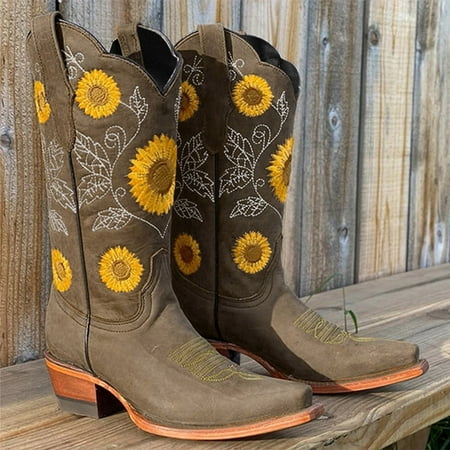 Midewhik Women s Plus Size Fashion Boots Thick Heel Round Toe Embroidered Short Boots
Midewhik Women s Plus Size Fashion Boots Thick Heel Round Toe Embroidered Short Boots