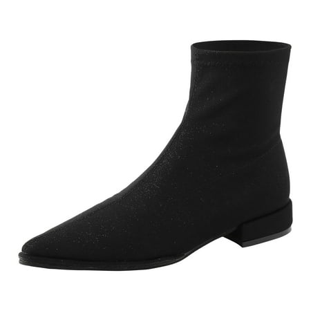 Women Boots Autumn Winter Boots Ankle Boots Pointed Toe Stacked Heel Back Zipper Booties
Women Boots Autumn Winter Boots Ankle Boots Pointed Toe Stacked Heel Back Zipper Booties