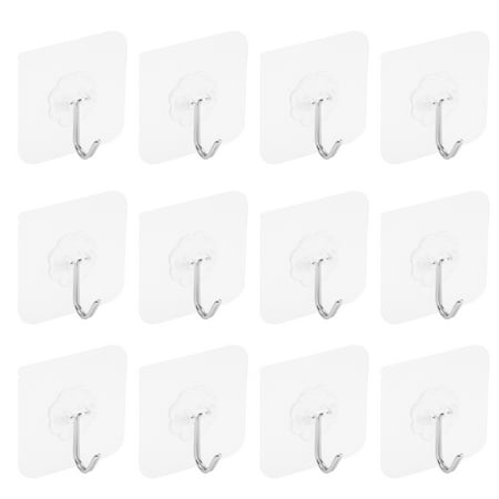 FRCOLOR 12pcs Heavy-duty Adhesive Hooks Waterproof Wall-mounted Hooks Sticky Hangers for Bathroom Kitchen
FRCOLOR 12pcs Heavy-duty Adhesive Hooks Waterproof Wall-mounted Hooks Sticky Hangers for Bathroom Kitchen