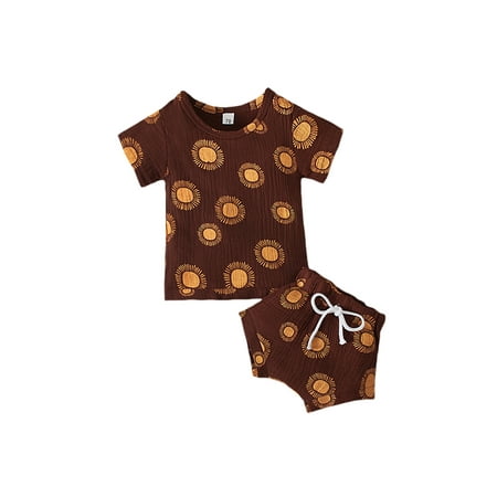 jaweiw 2Pcs Toddler Summer Outfit Clothes Set Rainbow Print O-Neck Short Sleeves T-Shirt + Shorts Set for Baby Girls Boys 3 Months to 3 Years
jaweiw 2Pcs Toddler Summer Outfit Clothes Set Rainbow Print O-Neck Short Sleeves T-Shirt + Shorts Set for Baby Girls Boys 3 Months to 3 Years