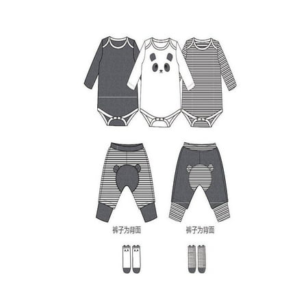 Elaydool Newborn Baby Boy Clothes Infant Toddler Kids Casual Suits Long Sleeve Romper Top + Pants + Socks 7pcs Outfits Sets 0-2Y
Elaydool Newborn Baby Boy Clothes Infant Toddler Kids Casual Suits Long Sleeve Romper Top + Pants + Socks 7pcs Outfits Sets 0-2Y