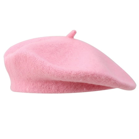 Solid colour men s and women s wool blend French beret to socks