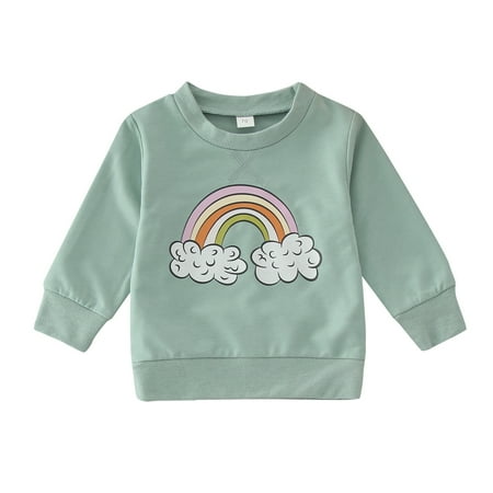 nsendm Girls Long Sleeve Plain Shirts Newborn Infant Baby Girls Boys Print Rainbow Autumn Toddler Undershirt Girl Shirt Green 2-3 Years
nsendm Girls Long Sleeve Plain Shirts Newborn Infant Baby Girls Boys Print Rainbow Autumn Toddler Undershirt Girl Shirt Green 2-3 Years