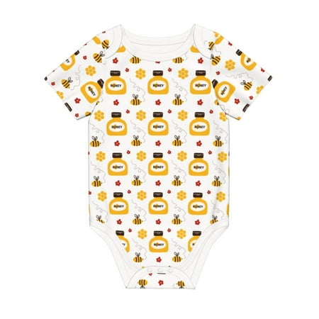 Matuu Bees and Flowers for Baby Short-Sleeve Bodysuit Soft Cotton Comfortable and Breathable Perfect for Newborns and Infants
Matuu Bees and Flowers for Baby Short-Sleeve Bodysuit Soft Cotton Comfortable and Breathable Perfect for Newborns and Infants