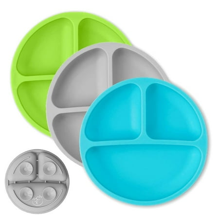 100% Food-Grade Silicone Divided Plates - BPA Free - Microwave & Dishwasher Safe - Set of 3
100% Food-Grade Silicone Divided Plates - BPA Free - Microwave & Dishwasher Safe - Set of 3