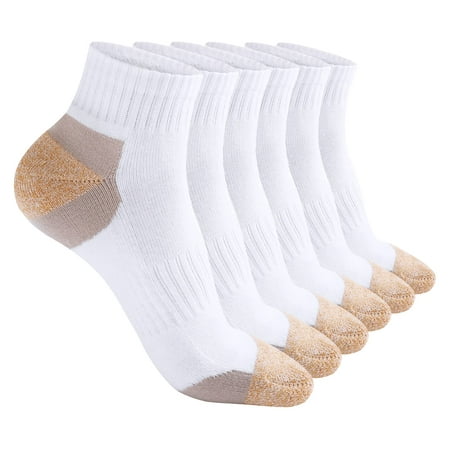 Hepsibah Womens Athletic Ankle Socks Cotton Thick Cushion Low Cut Running Sport Tab Socks 6 Pack Color White 6Pack Size US Shoe Size 6-11
Hepsibah Womens Athletic Ankle Socks Cotton Thick Cushion Low Cut Running Sport Tab Socks 6 Pack Color White 6Pack Size US Shoe Size 6-11