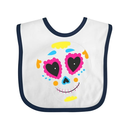 Inktastic Decorated Skull Gift Baby Boy or Baby Girl Bib