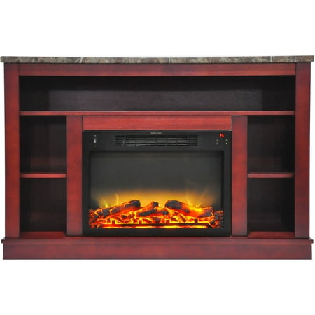 Cambridge Seville 47 Freestanding Electric Fireplace with Enhanced Log Insert | Remote | Cherry Mantel | For Rooms up to 210 Sq.Ft. | Storage | Adjustable Heat Settings | Timer
Cambridge Seville 47 Freestanding Electric Fireplace with Enhanced Log Insert | Remote | Cherry Mantel | For Rooms up to 210 Sq.Ft. | Storage | Adjustable Heat Settings | Timer