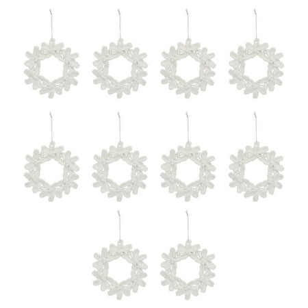 NUOLUX 10Pcs Christmas Decorative Pendant Party Tree Pendant Hanging Ornament White
NUOLUX 10Pcs Christmas Decorative Pendant Party Tree Pendant Hanging Ornament White